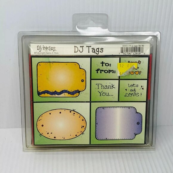 DJ Inkers DJ Tags Stamps Set of 5 NEW NOS Vintage - Picture 1 of 4